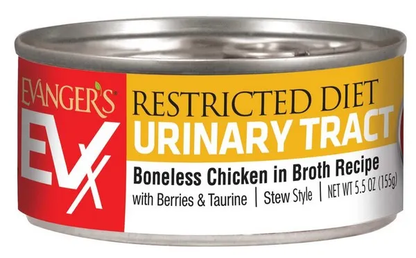 24/5.5oz EVX Restricted Diet Low Magnesium (UTI) Boneless Chicken for Cats - Food